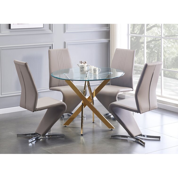 Chrome dining chairs set of online 4